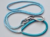 HD7016蓝色UHMWPE-防弹纤维宠物绳（配不锈钢挂钩）